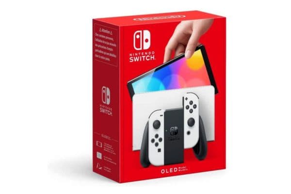 Nintendo Switch OLED Model Black & White Joy Con (International Edition) - 1