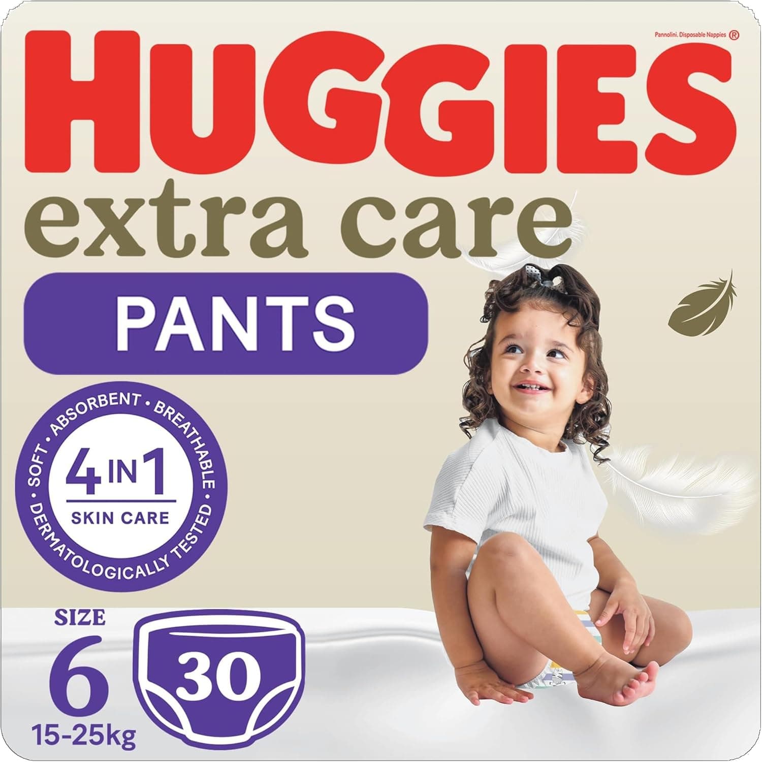 Huggies, Extra Care Culottes, Size 6,  15-25 kg, 30 Diaper Pants - 1
