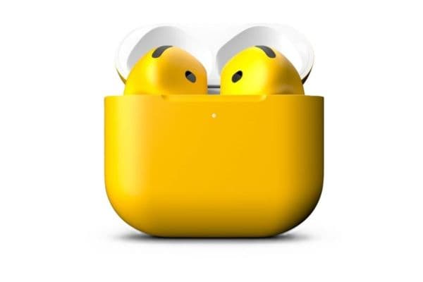 Merlin Craft Customized Apple Airpods 4 ANC Yellow Matte - 1