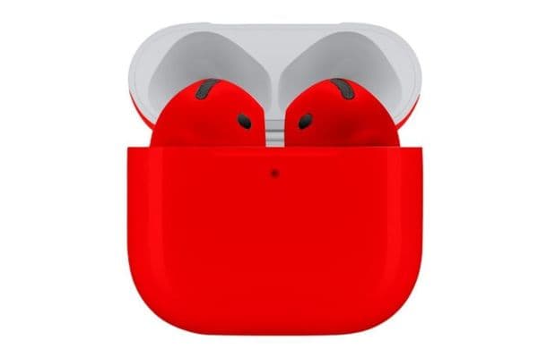Merlin Craft Customized Apple Airpods 4 Red Glossy - 1