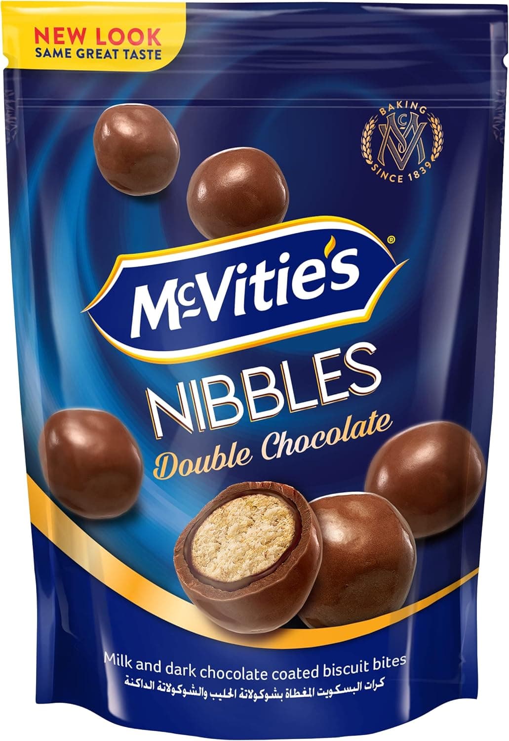 MCVTIES NIBBLES DOUBLE CHOCOLTE 8X7X120G - 1
