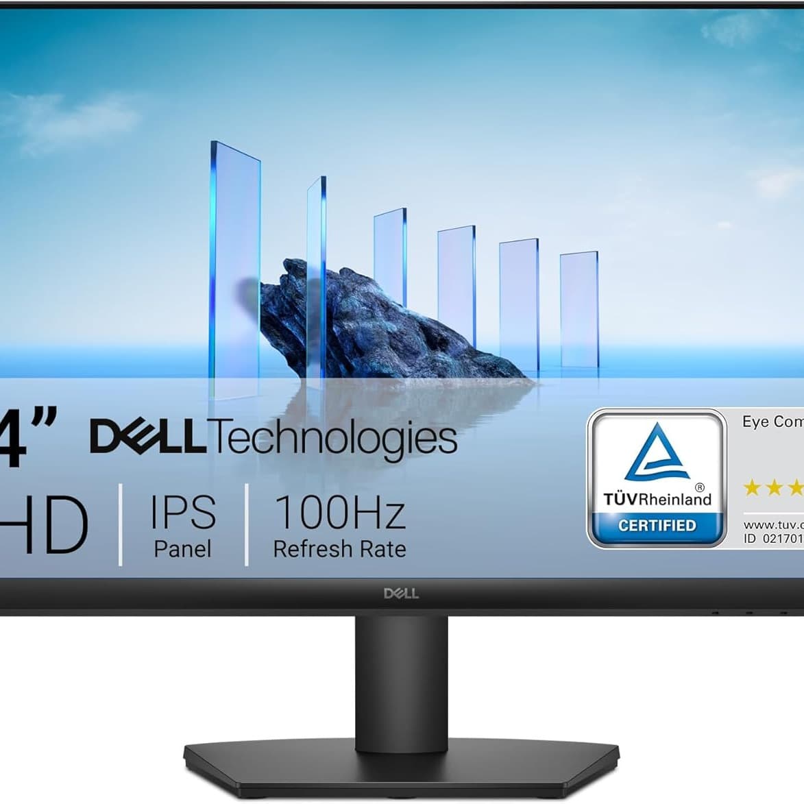 Dell 24 Monitor - SE2425HM, Full HD (1920x1080), 100Hz, IPS, 5ms, VESA (100x100mm), HDMI, VGA, 3 Year Warranty, Black - 1