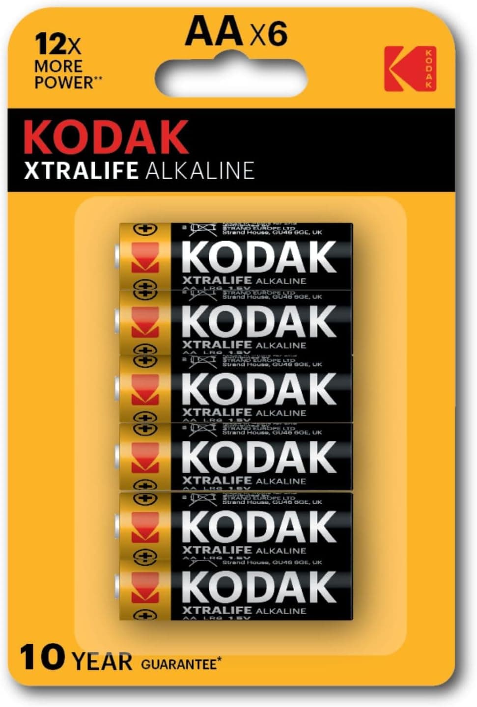 KODAK | AA Batteries | Double A | Disposable Household Alkaline | 1.5V | 6 Pack - 1