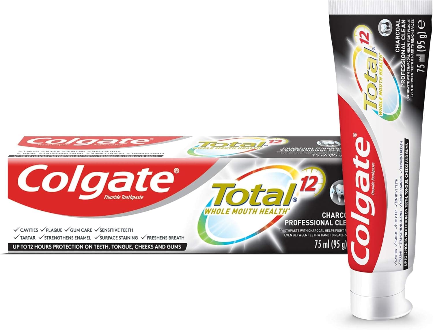 COLGATE TOOTHPASTE TOTAL CHARCOAL 75ML - 1