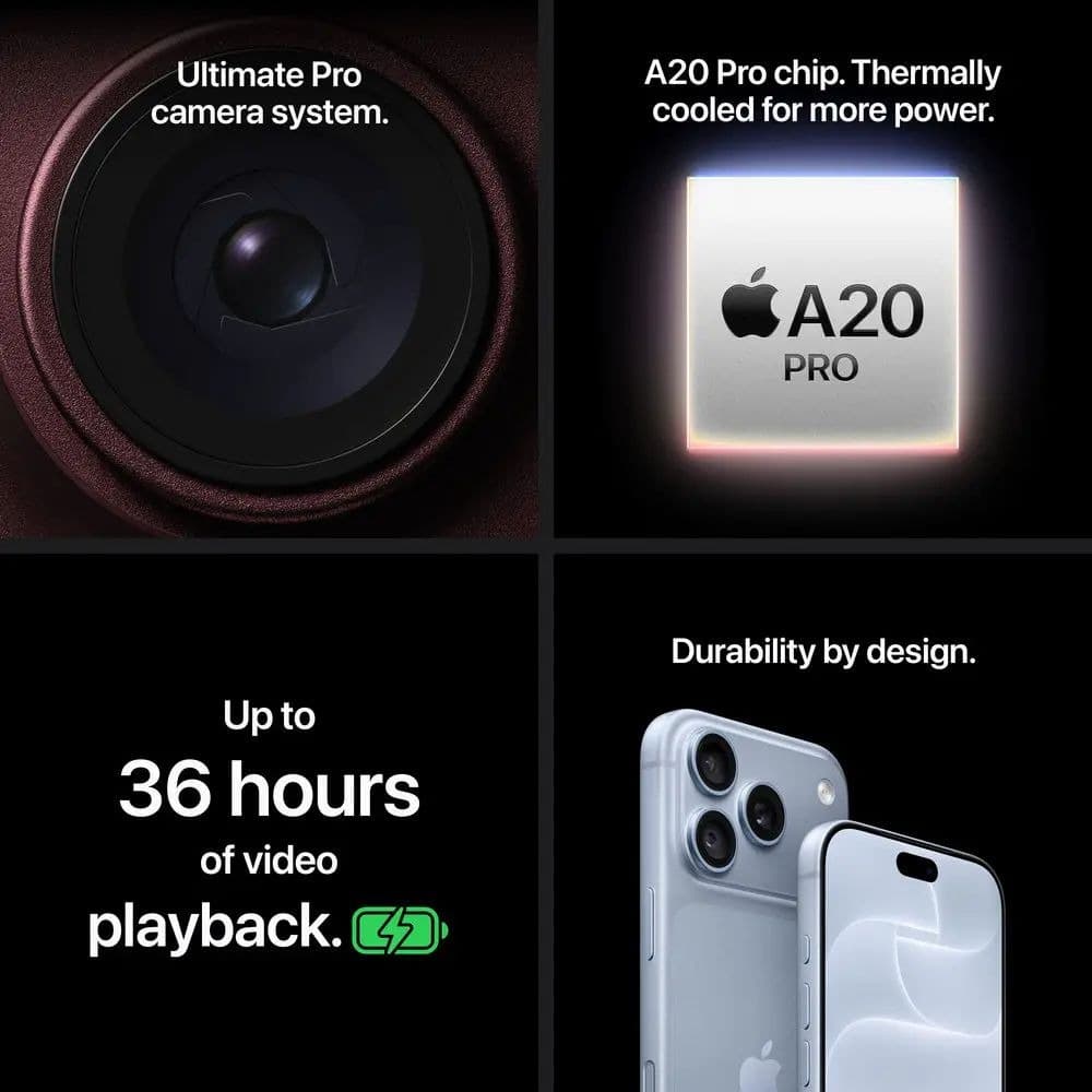 Apple iPhone 18 Pro (256GB) – Silver 1 physical sim 1 esim - 9