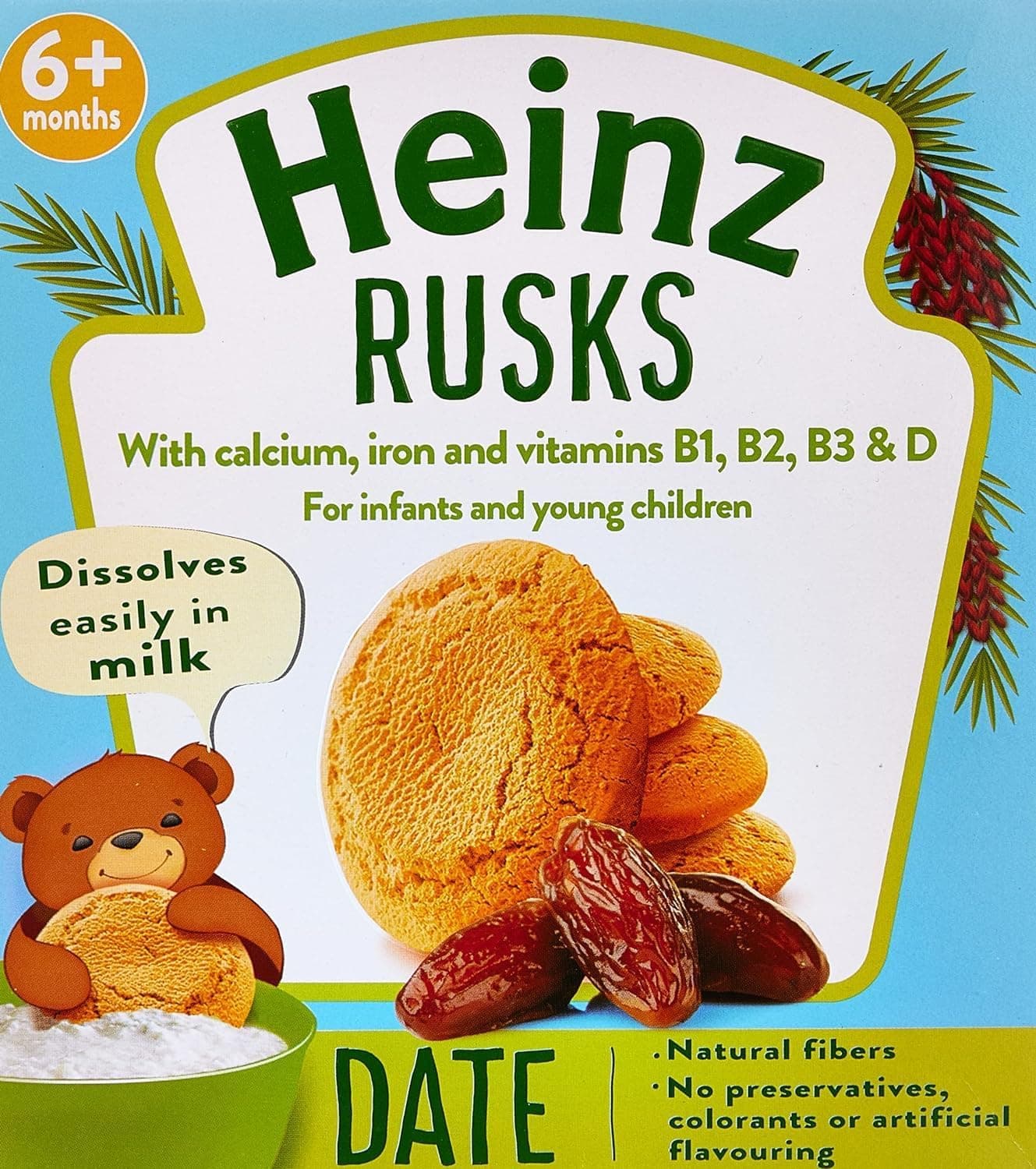 FARLEY'S RUSKS DATES 12X300 GMS - 1