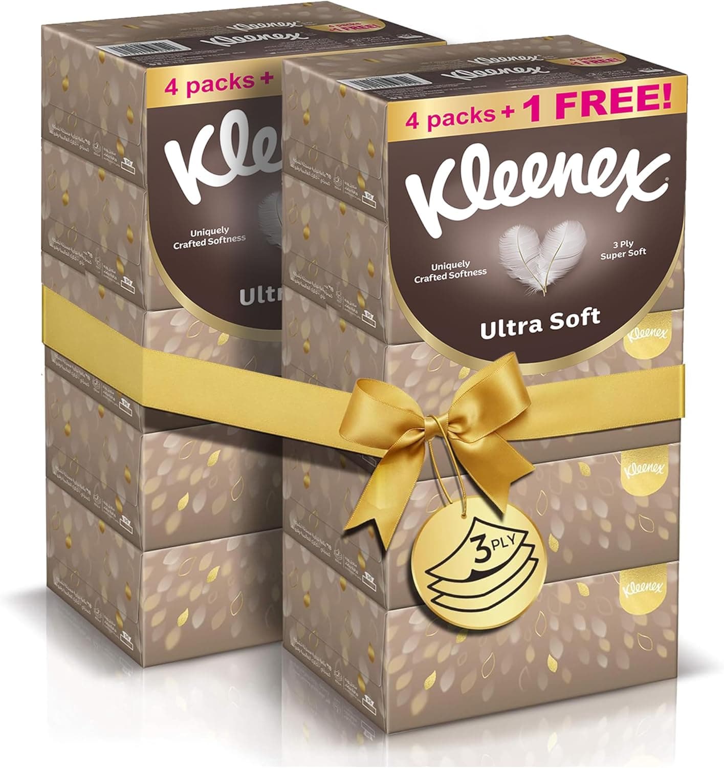 Kleenex Ultra Soft Premium Facial Tissues, Pack of 10 Boxes 96 Sheets X 3 Ply - 1