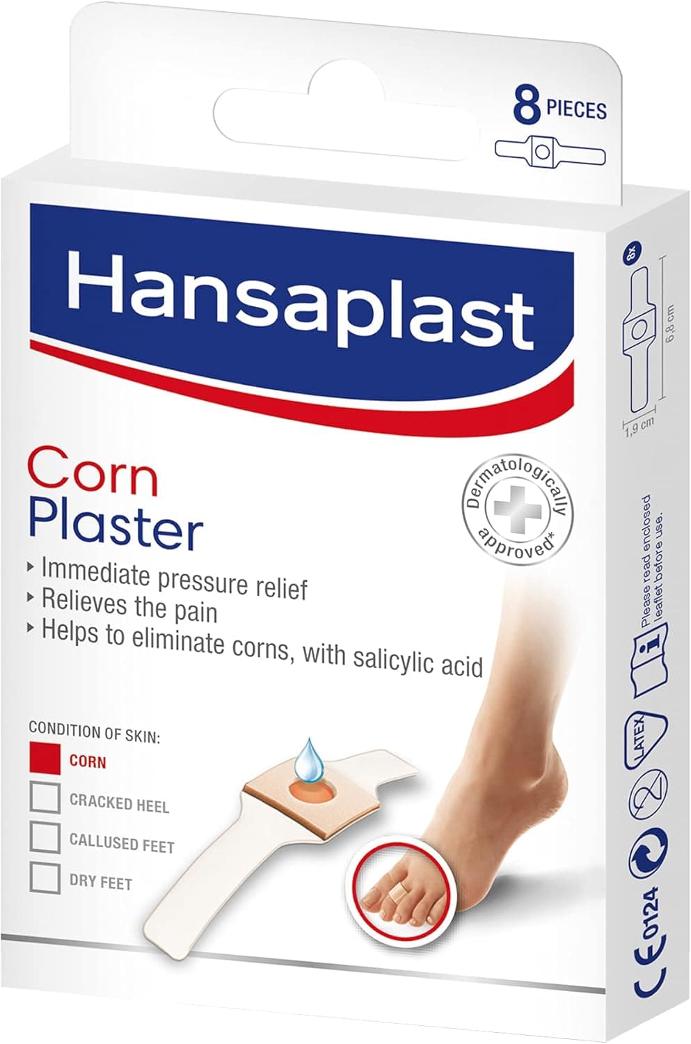 HANSAPLAST FOOT CORN PLASTER 10X8S - 1