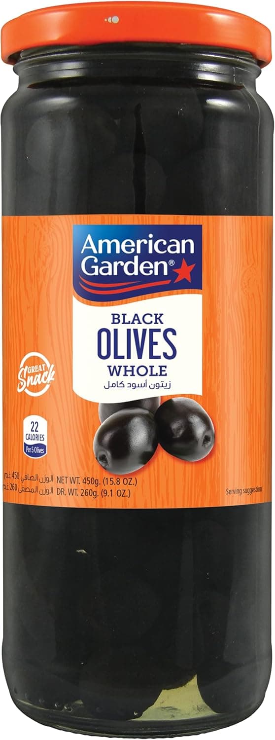 AG OLIVES BLACK WHOLE 16PAR 12X450GM - 1