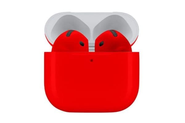 Merlin Craft Customized Apple Airpods 4 ANC Red Glossy - 1