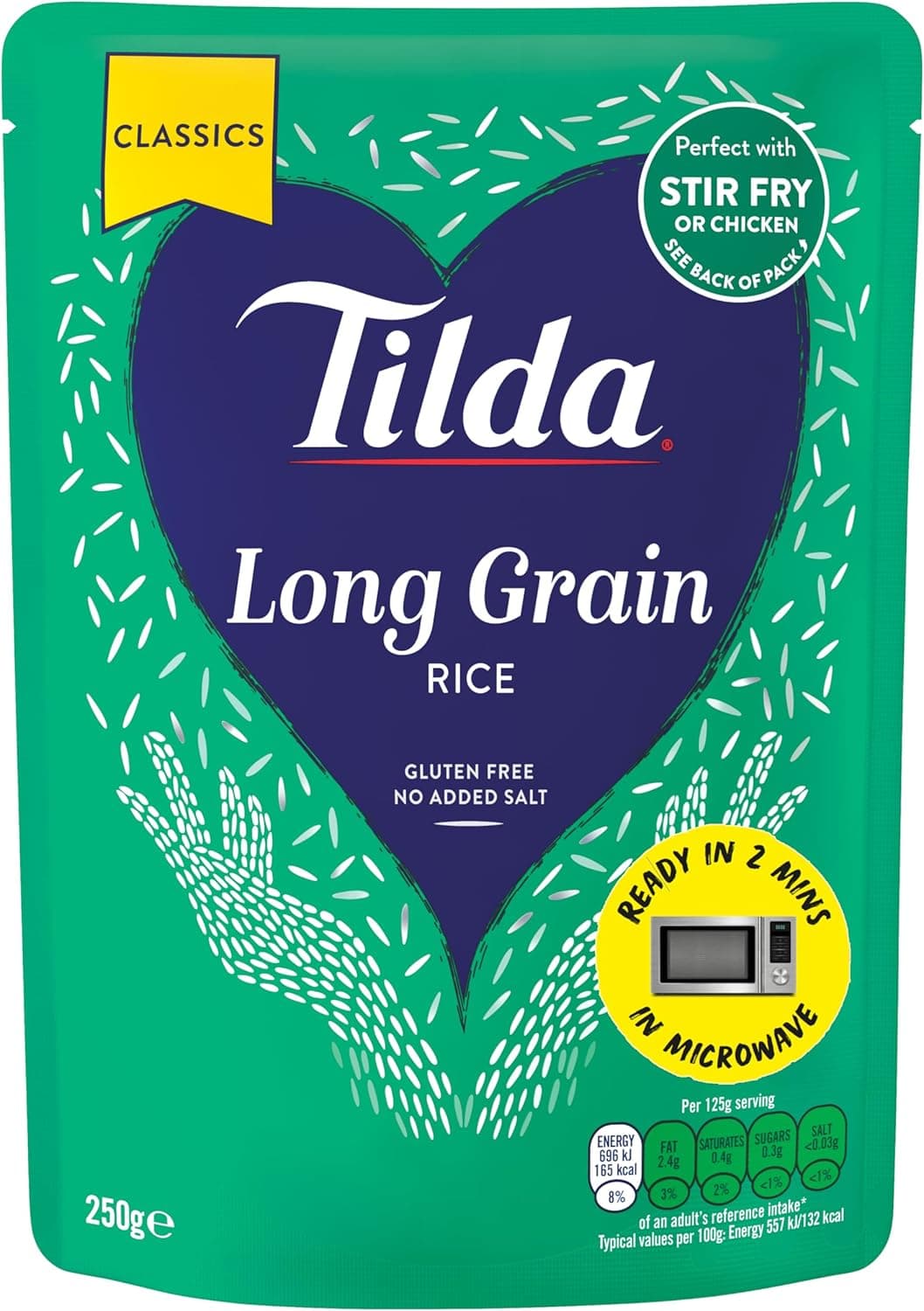TILDA PREMIUM LONG GRAIN RICE (6x250g) - 1