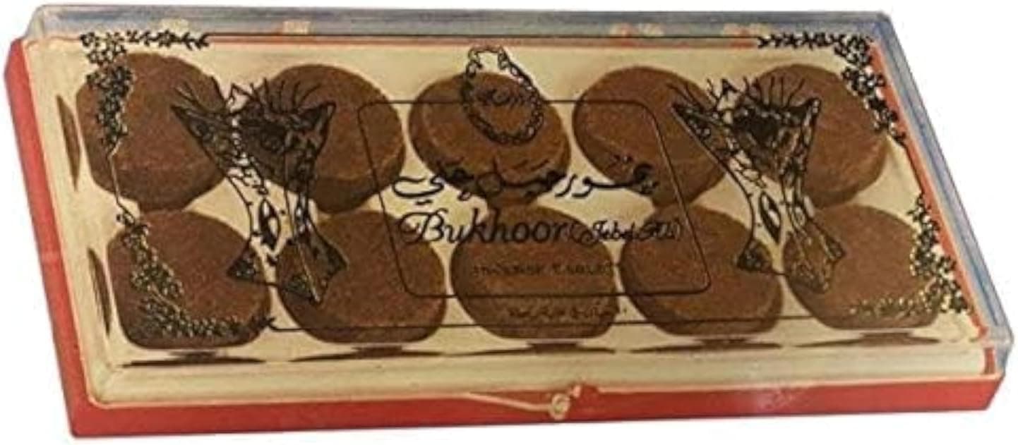 Rasasi Bukhoor Jebel Ali Fragrance Set 10-Pieces, Brown - 1