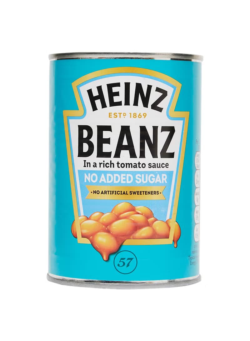 HEINZ BAKED BEANS NO SUGAR ADDED 24X415G - 1