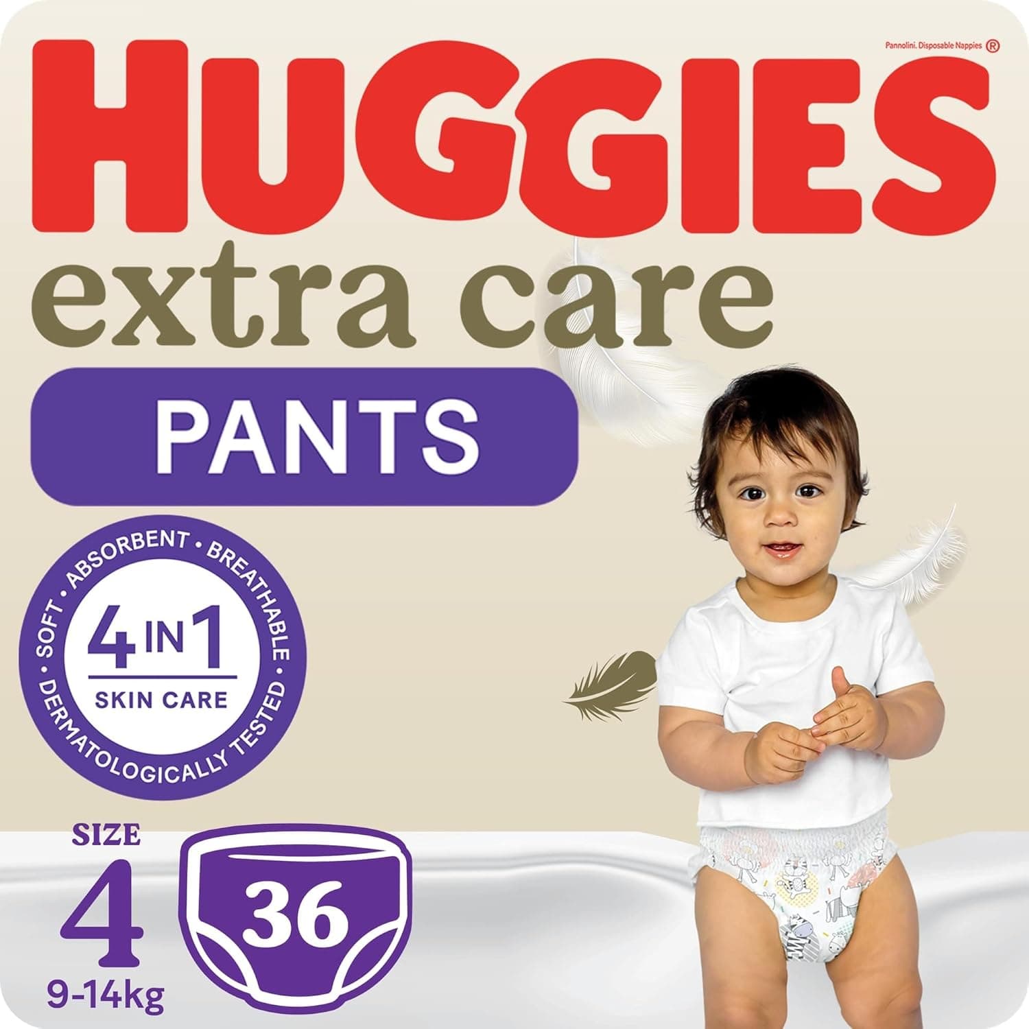 Huggies, Extra Care Culottes, Size 4,  9-14 kg, 36 Diaper Pants - 1