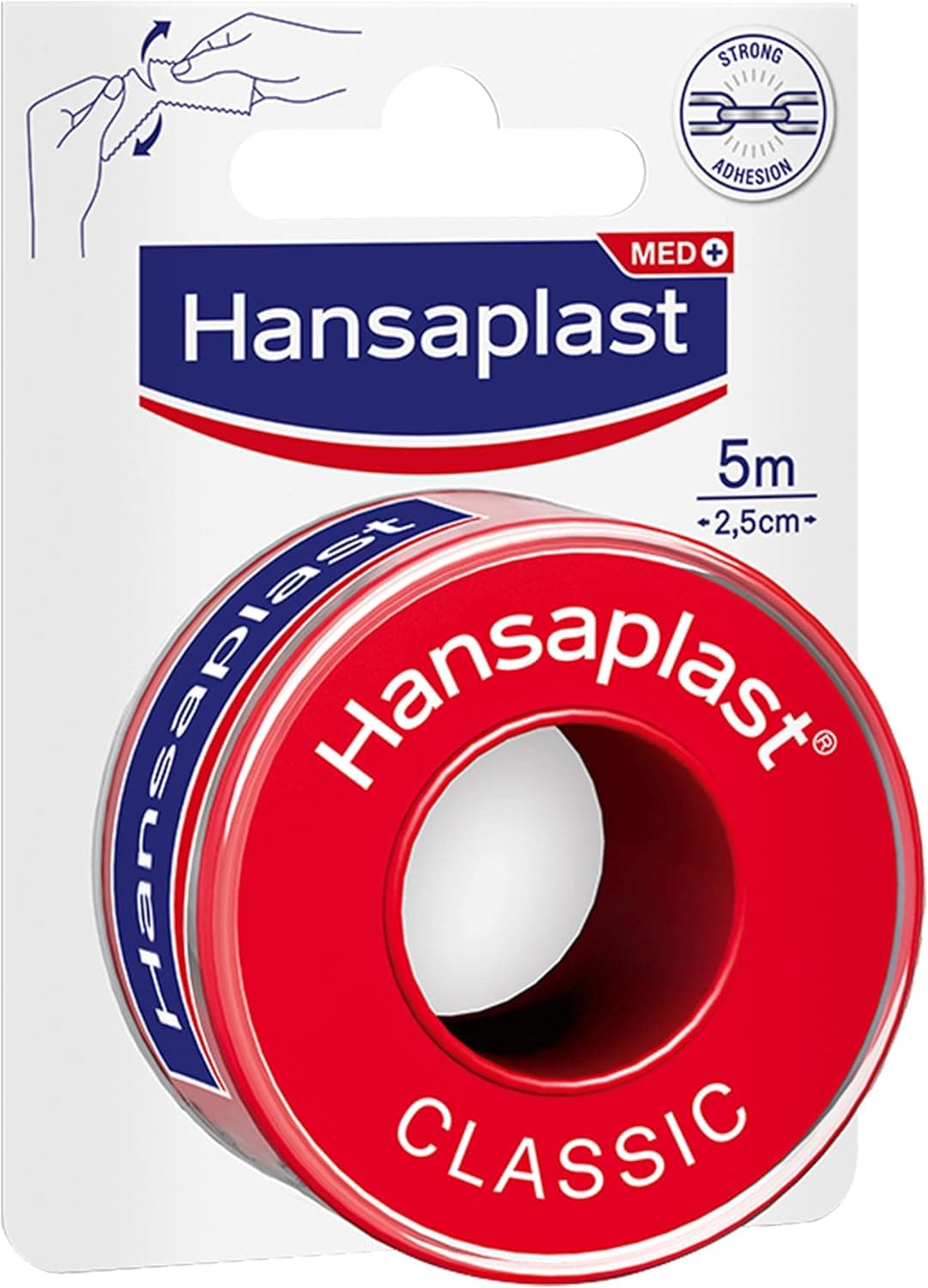 HANSAPLST CLASIC FIX TAPE 5MX2.5CM 10X1S - 1