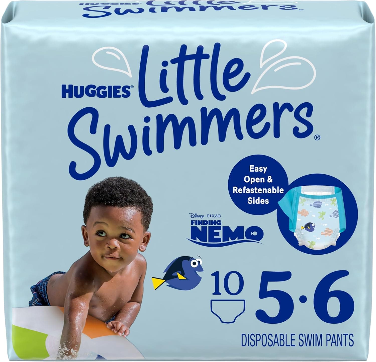 HUGGIES LITTLE SWIMMER, Swim Pants Diaper, Size Large,  10 Swim Pants - 1