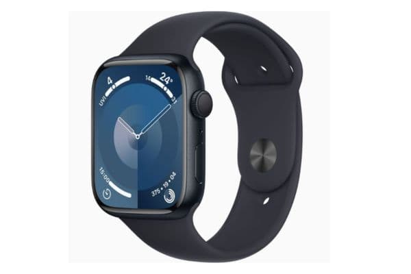 Apple Watch Series 9 GPS, 45mm, Midnight Aluminum Case With Midnight Sport Band - 1