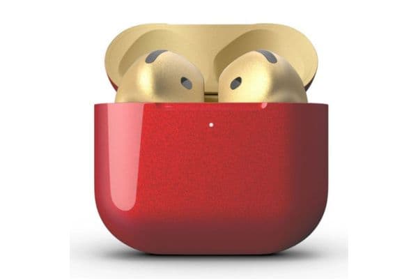 Merlin Craft Customized Apple Airpods 4 Combo Red Gold - 1