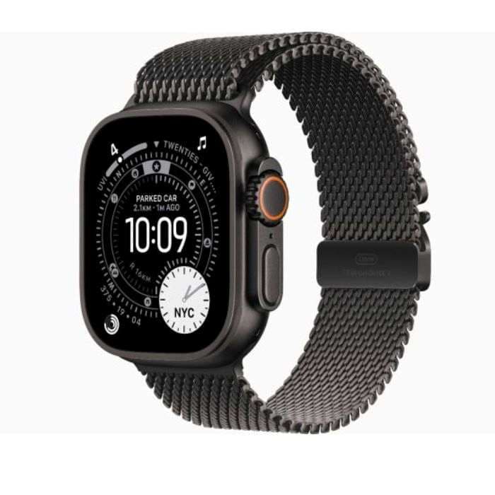 Apple Watch Ultra 3, GPS + Cellular, 49mm, Black Titanium Case with Black Titanium Milanese Loop - 1