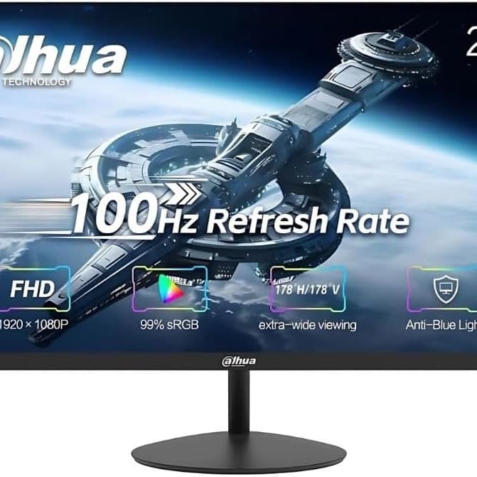 Dahua 24-Inch VA Full HD 1080p 100Hz Borderless Monitor With HDMI (24" VA) - 1