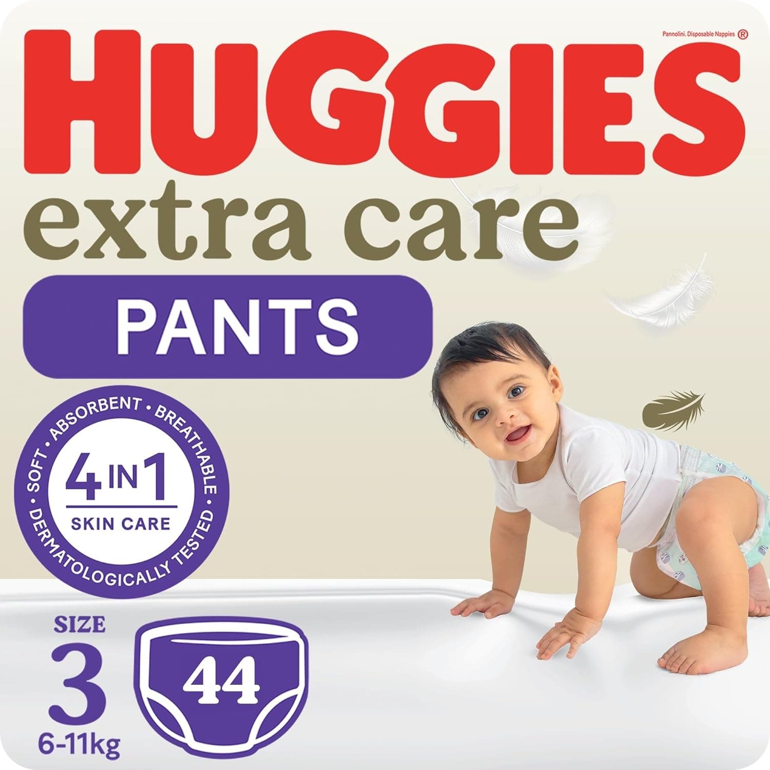Huggies, Extra Care Culottes, Size 3,  6-11 kg, 44 Diaper Pants - 1