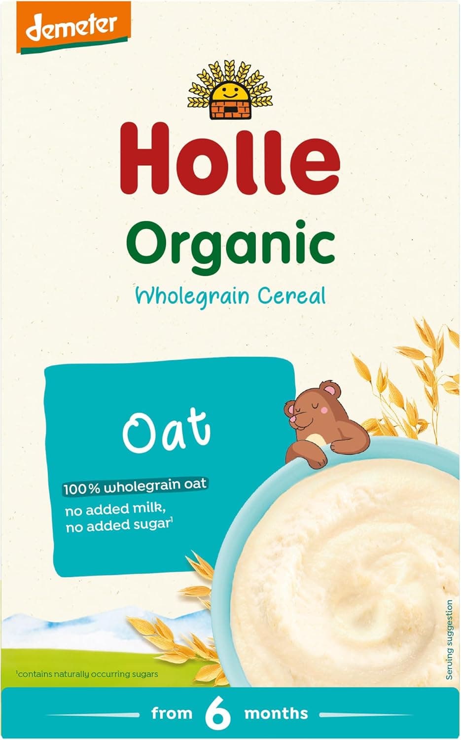 HOLLE ORG WHOLEGRAIN OATS CEREAL 6X250GM - 1