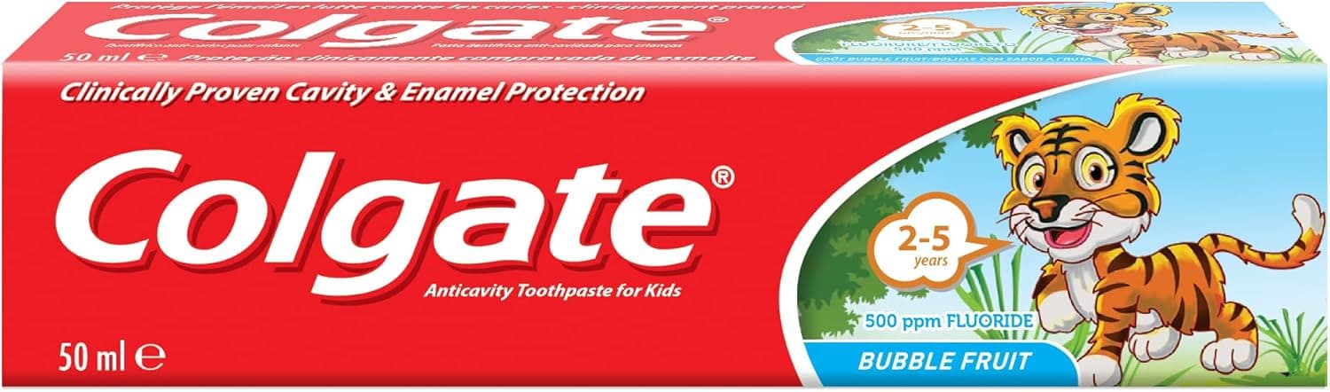 COLGATE TOOTHPASTE KIDS 2-5 SYR BUBBLE FRUIT 50ML - 1