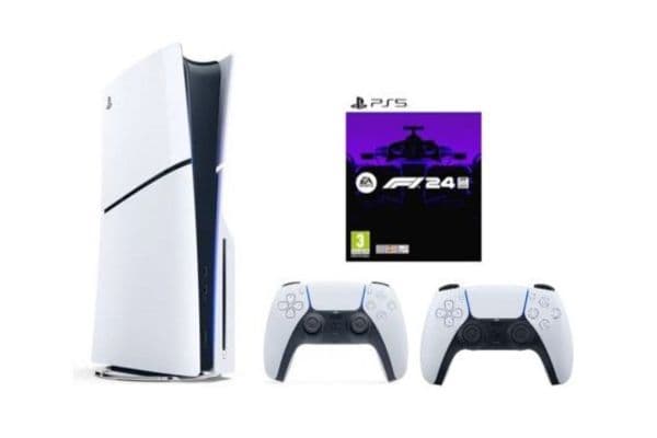 Sony PlayStation 5 Console Disc Slim 1TB with Extra Controller (INT Edition) and EA Sports F1 2024 PS5 - 1