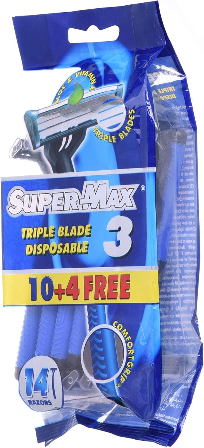 SUPERMAX 3 MEN DISPOSBLE 10S 12X6 (10+4) - 1