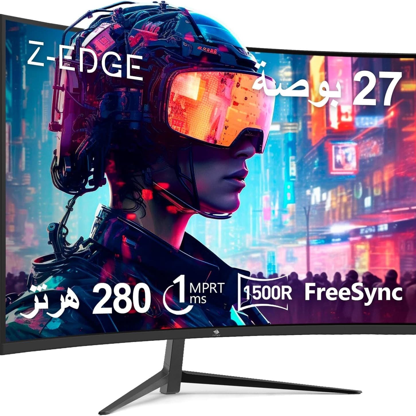 Z-Edge 27-inch Curved Gaming Monitor 16:9 1920x1080 280Hz 1ms Frameless LED Gaming Monitor, UG27P AMD Freesync Premium Display Port HDMI Black - 1