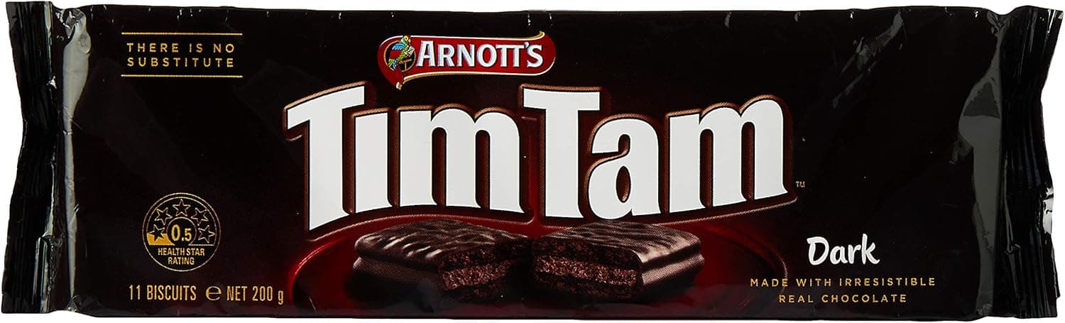 ARNOTT'S TIM TAM DARK CHOCOLATE 24X200G - 1