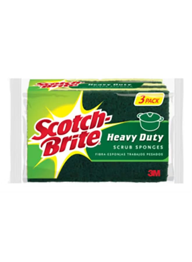 SCOTCH BRITE HEAVY DUTY SCRUB (3PACK) - 1