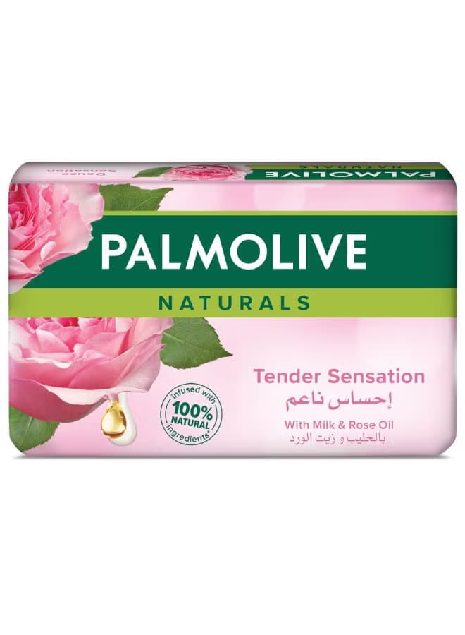 PALMOLIVE NATURALS SOAP MILK & ROSE 120G - 1