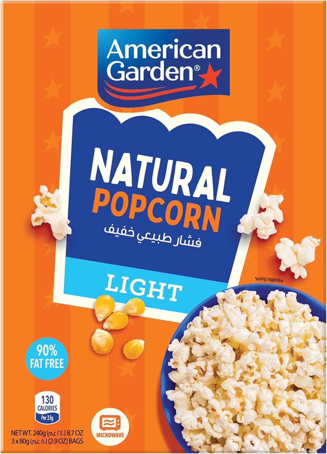 AG MICROWAVE POPCORN LIGHT 12X8.7 OZ - 1